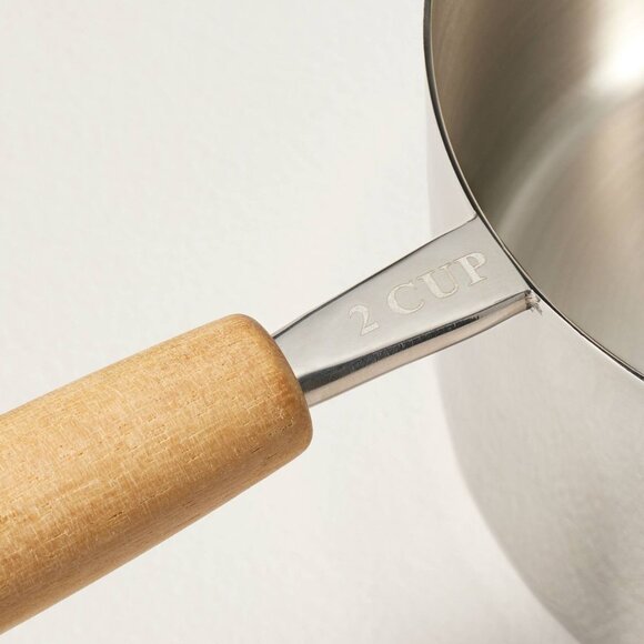 5pc Wood & Stainless Steel Measuring Cups - Hearth & Hand Magnolia - Target 2023 - Picture 3 of 5